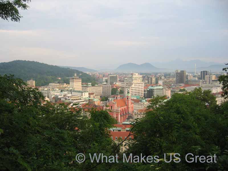 The Capital of Slovenia from Ljubljana Castle